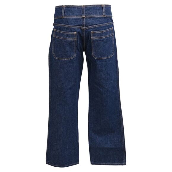 Celine Mid Rise Bootcut Jeans in Blue Denim - Picture 3 of 4